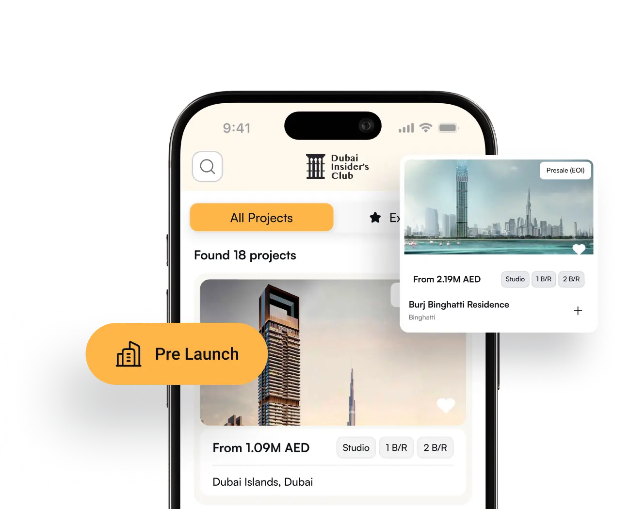 Every UAE project in one place in the Club app